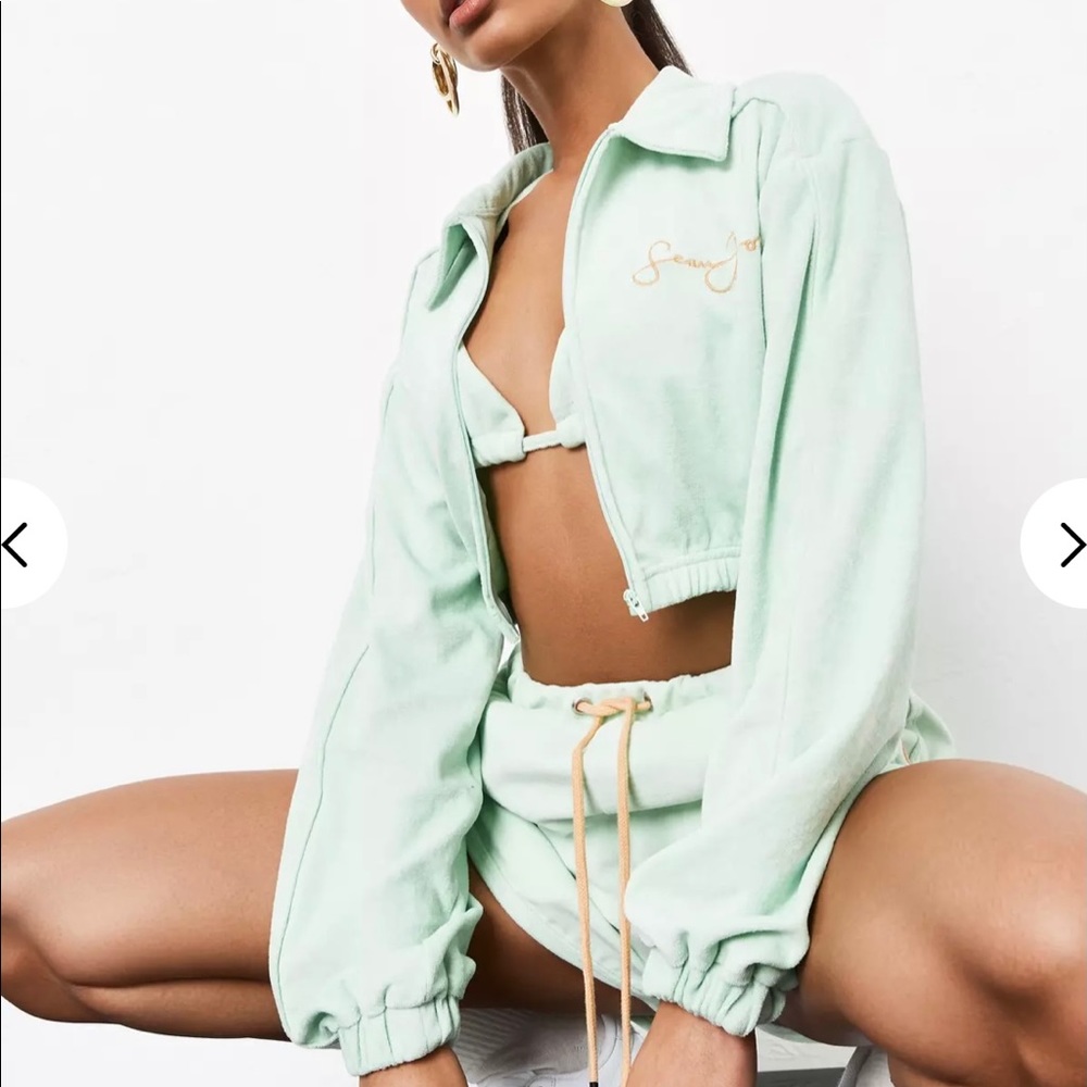 Sean John Velour 3-Piece Short Set